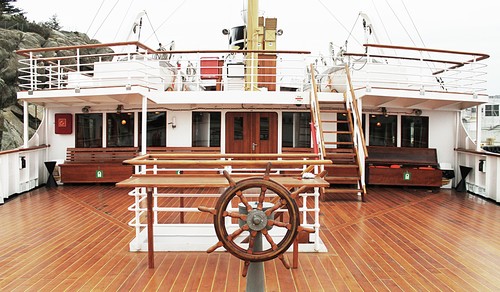 Nordstjernen Achterdeck mit Ruder