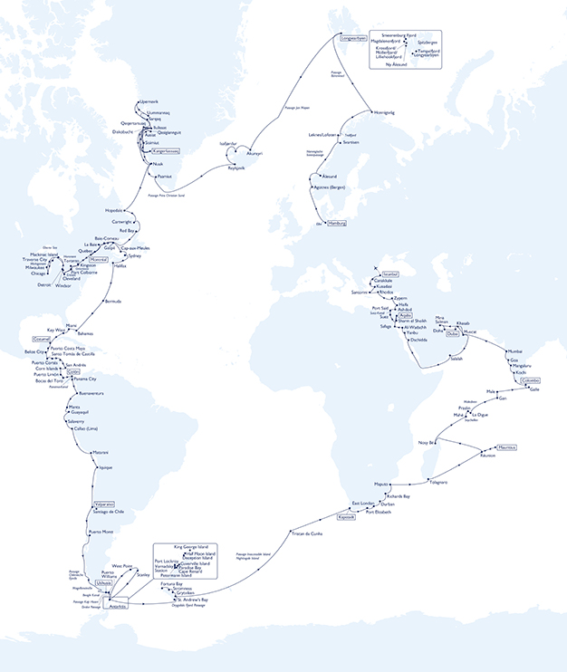 Weltreise 2023 - 2024 MS Hamburg